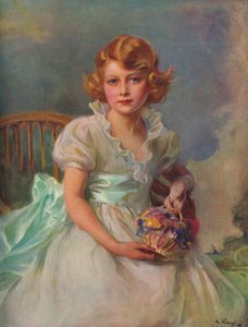 Portræt af prinsesse Elizabeth, senere Elizabeth II